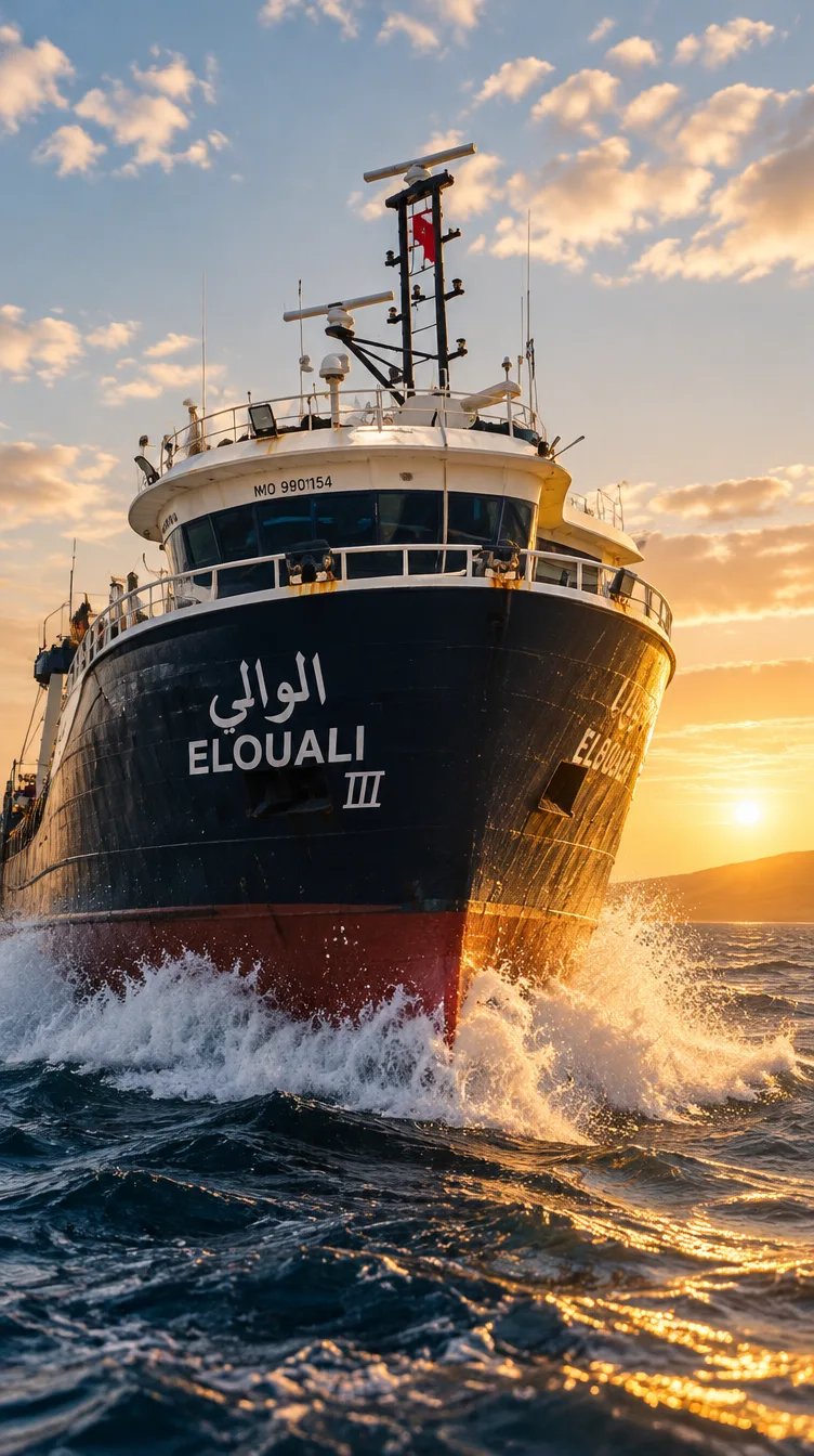 Le senneur Elouali III en mer